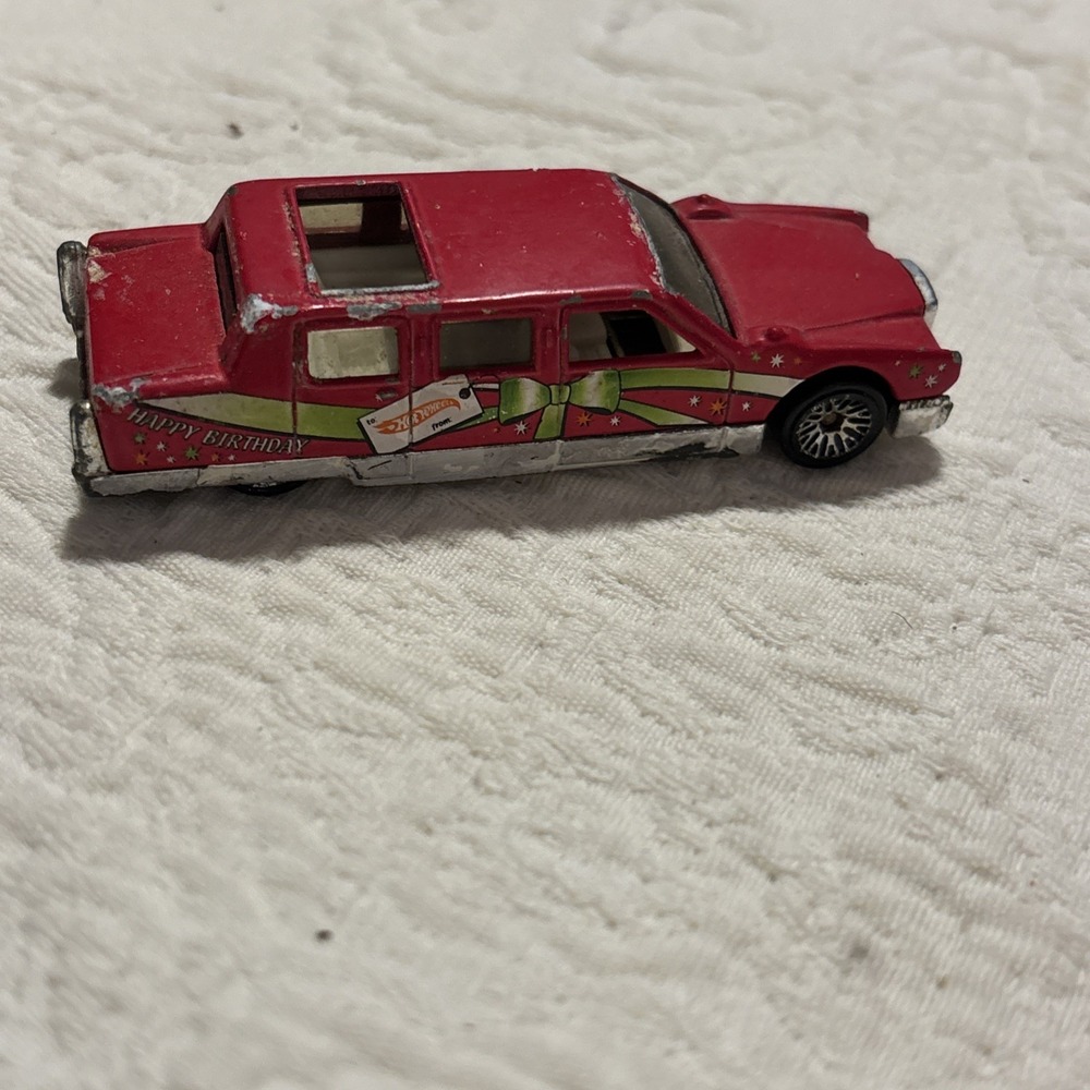 Vintage - Happy Birthday Limousine -  (1990) Hot Wheels.as is